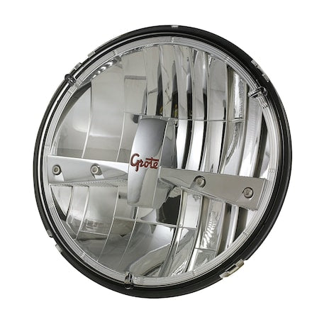 7" ROUND,CLEAR, LED,HI/LO BEAM HEADLAMP