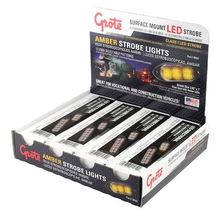 Warning/Directional Light,Amber,12V DC