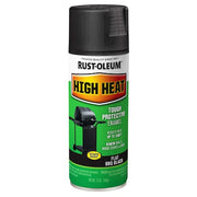 Spray Paint, Bar-B-Que Black, Satin, Solvent, 12 Oz