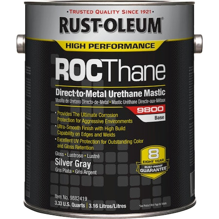 Finish,Silver Gray,Urethane Mastic