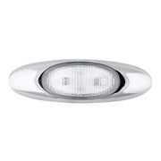 Lamp,Chrome Bezel,LED,MicroNova,Red