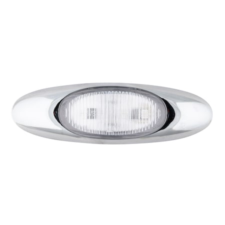 Lamp,Chrome Bezel,LED,MicroNova,Red