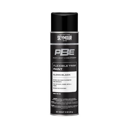 Seymour PBE Flexible Trim Paint, Gloss Black (15oz)