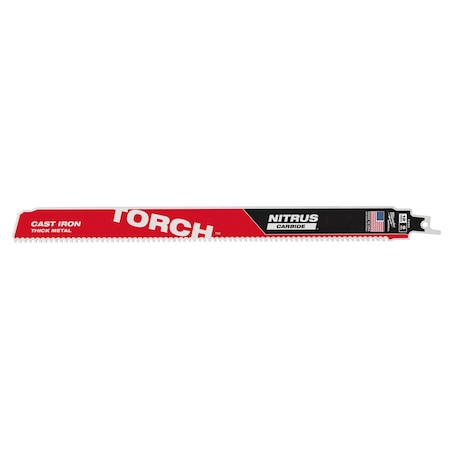 12 in x 8 TPI Reciprocating Saw Blade, 3 PK