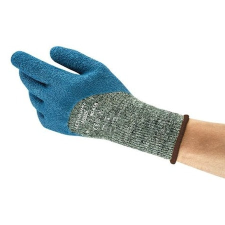 Knit Gloves, Cut Level A5 ,Natural Rubber Latex ,Crinkle ,L 1 PR