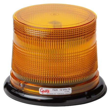 Flashing Beacon,Amber,12V DC