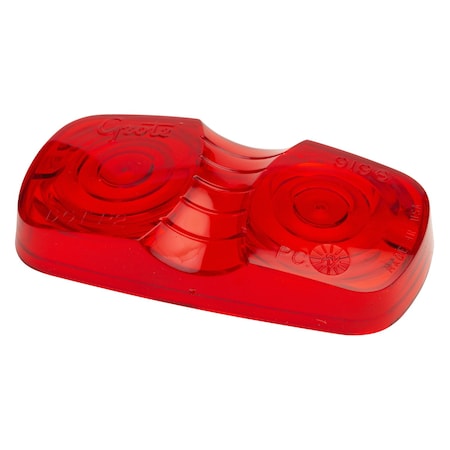 Replacement Lens, Red, Height: 2"