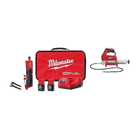 M12 FUEL Die Grinder Kit+ M12 Grease Gun