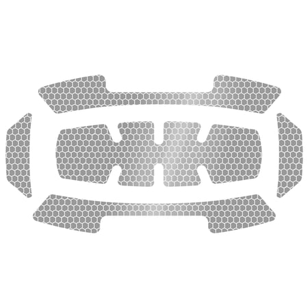 5PC Reflective Sticker Set - Silver
