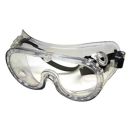 Safety Goggles, Clear Lens, UV-AF Anti-Fog Lens, Ventless, Rubber Strap, Chemical Seal, 22 Series