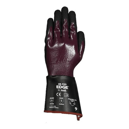 Knit Gloves, Cut Level A4 ,Nitrile ,Rough ,M 1 PR