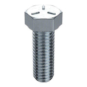 Grade 5, 3/8"-16 Hex Head Tap Bolt, Zinc Plated Steel, 1-1/2 in L, 50 PK