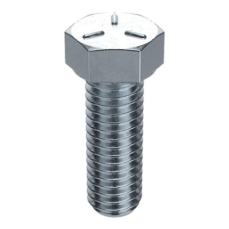 Grade 5, 3/8"-16 Hex Head Tap Bolt, Zinc Plated Steel, 1-1/2 in L, 50 PK