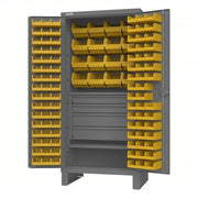 Super Duty Bin Cabinet, 36 in W, 78 in H, 24 in D, 120 Bins
