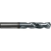 Screw Machine Drill Bit, 9/64 in Size, 135  Degrees Point Angle, Cobalt Steel, TiCN Finish