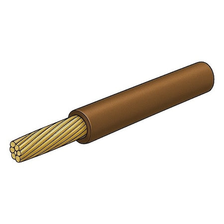 Automotive Wire, 10 AWG, Brown, 25 ft