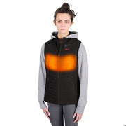 Axis Heated Vest, Polyester, 2 to 8 hours Heating Time, 3 Heat Settings, Black, S