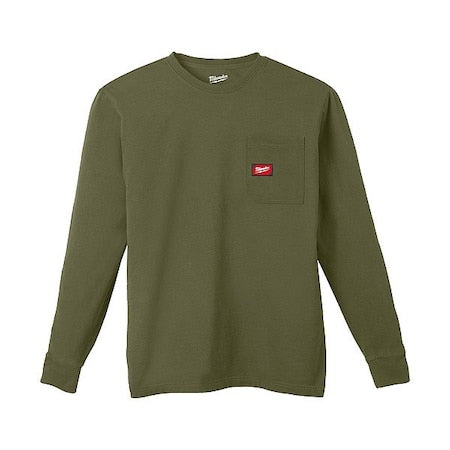 Work Shirt,L,Olive Green,Men's