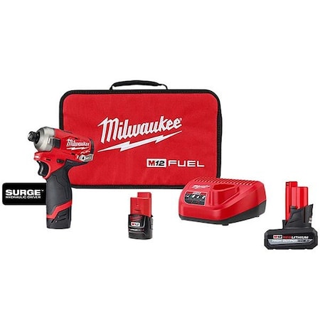 M12 FUEL SURGE Driver+M12 XC5.0 Battery