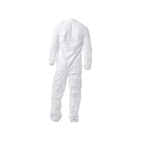 Bound Neck. Dolman Sleeve Design. Zipper Closure. White XL
