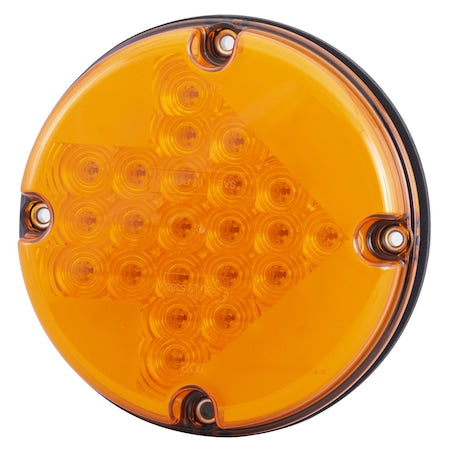 Turn Lamp,LED,7 In,Arrow Pattern,Yellow