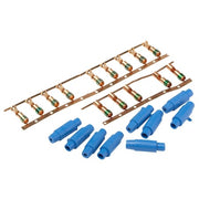 Wire Terminal Kit, 8 AWG, Bare Insulated, Assorted, Crimp Termination Only