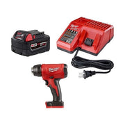 Heat Gun Kit, Cordless Powered, 18 V, Pistol Handle