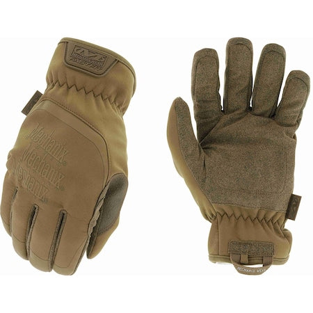 Tactical ColdWork FastFit Mechanics Gloves, Synthetic Leather Palm, Coyote