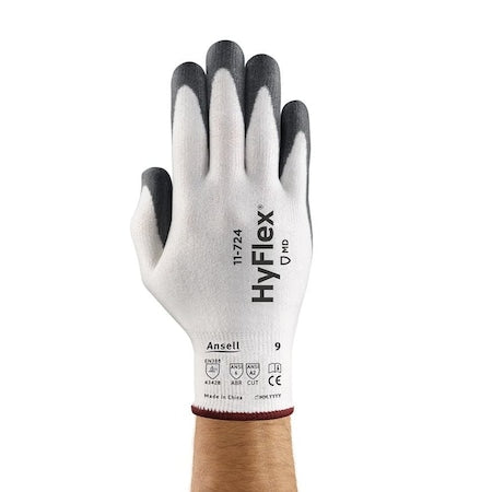 Cut Resistant Coated Gloves, Cut Level A2 ,Polyurethane ,7 1 PR