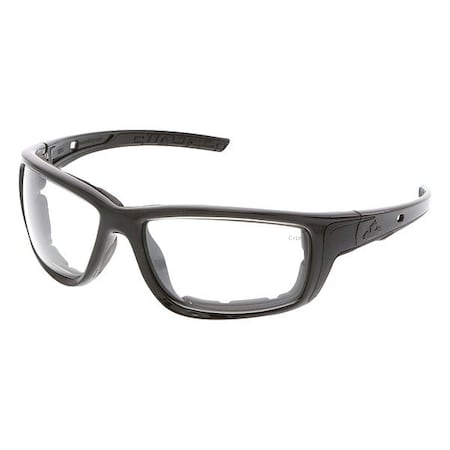 Swagger (SR5), Safety Glasses, MAX6 Anti-Fog, Clear Lens, Charcoal Frame, Full-Frame, 1 PR