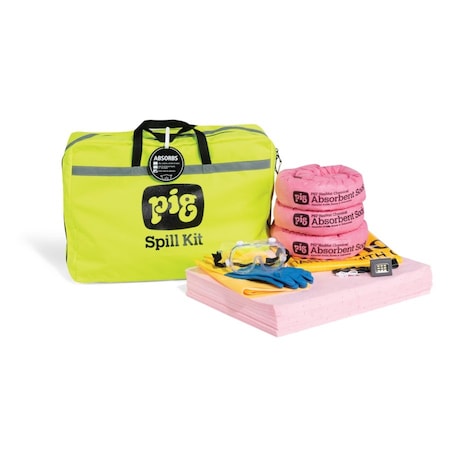 Spill Kit,20 in L,Bag,7 gal Absorbed