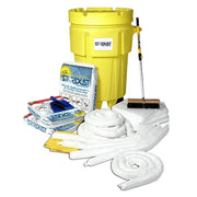 Wheeled Spill Kit, 48 gal Volume Absorbed per Kit, 95 gal Capacity, Drum, Yellow, 75