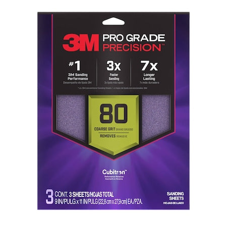 Precision Faster Sanding Sheets, PK3