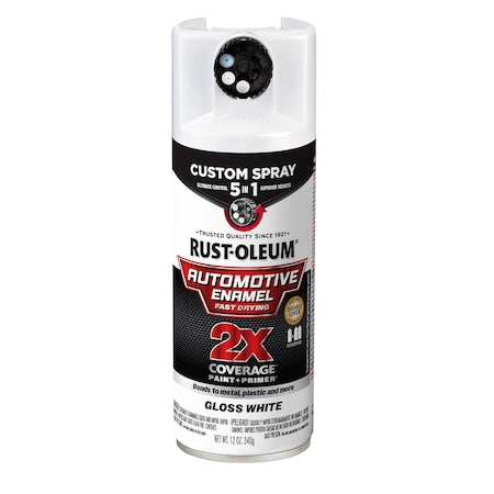 Automotive Enamel Spray,Solvent,White