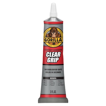 Instant Adhesive, Clear Grip Series, 3 fl oz, Tube