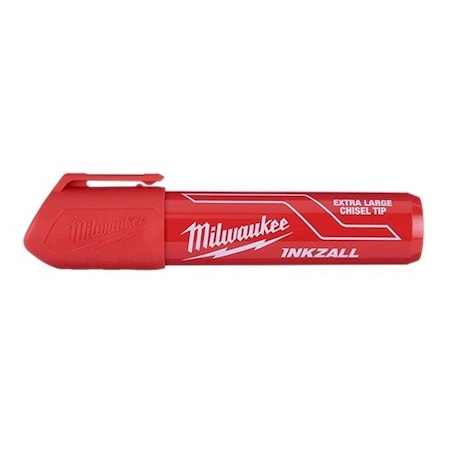 Ink Industrial Marker, Red, Chisel