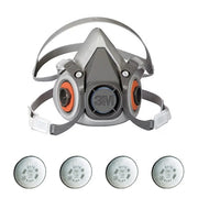 Half Mask Respirator Kit: Includes 4 Filters, Nuisance Acid Gas/Nuisance Organic Vapor/P95, Blue, S
