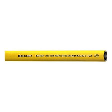 Mine Spray Hose,500 ft L,Yellow
