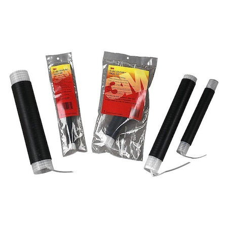 Cold Shrink Insulator, 2:1 I.D. Shrink Ratio, 1.94 in I.D. Before Shrinking, Black, 8 in