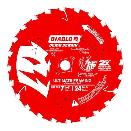 CircularSawBlade,Carbide,Dia:7.25