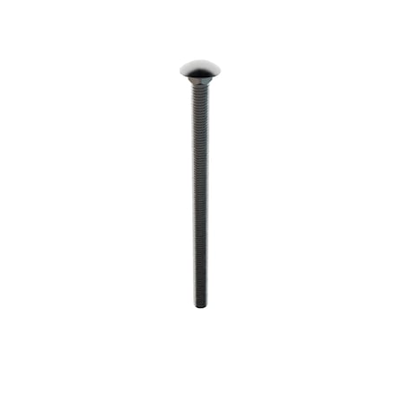 Carriage Bolt, Square Neck, 3/8"-16, 6 1/2 in L, Stainless Steel, 18-8, Not Applicable, 10 PK