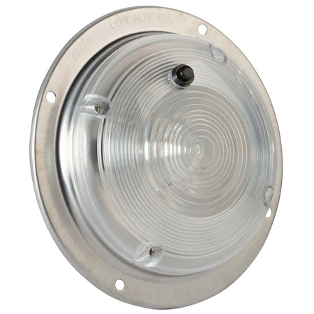 Dome Lamp,Round,Clear,Bulb Replaceable
