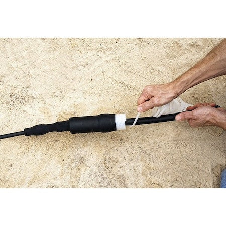 Cold Shrink Insulator, 3:1 I.D. Shrink Ratio, 3.97 in I.D. Before Shrinking, Black, 10.3 in