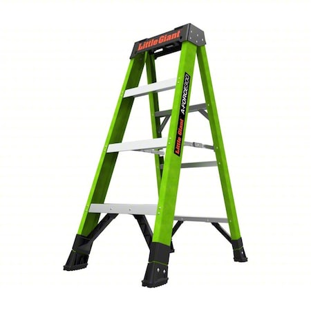 A-Frame Stepladder, Fiberglass, 4 ft, 8.5 ft