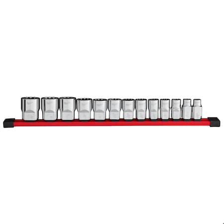 13pc 1/2" Drive 12-Point SAE Socket Set