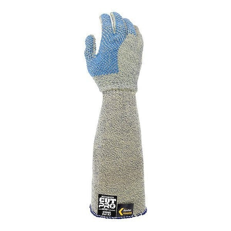 Knit Gloves, Dotted Palm, Extended