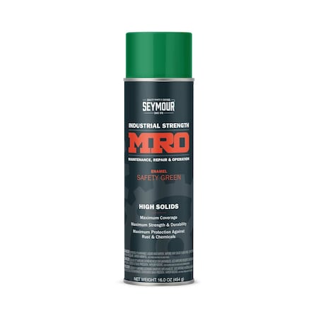 MRO Industrial Spray Paint, Safety Green