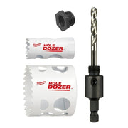 Hole Saw Kit,3pcs,Sizes:1"-2.125