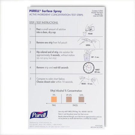 Test Strip,6 7/8 in L,4 in W,PK6
