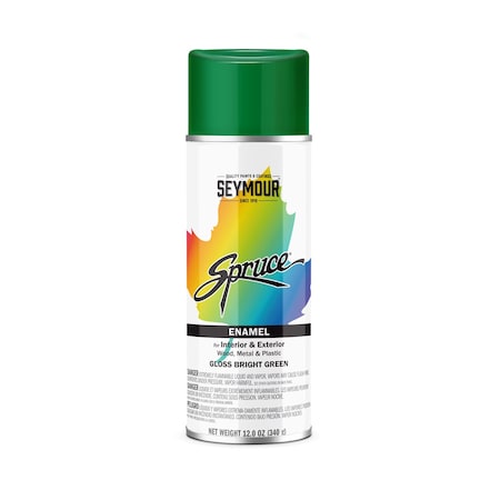 Seymour Spruce Enamel, Gloss Bright Green (12oz)